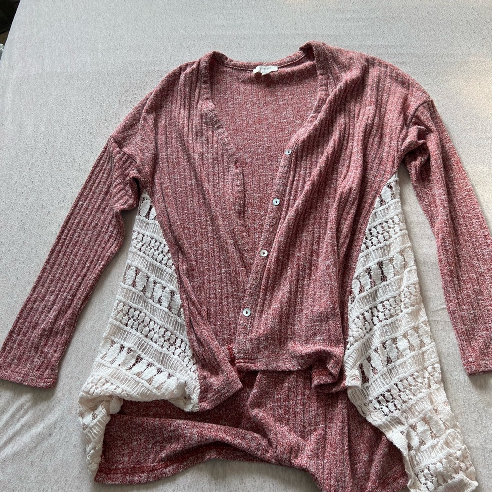 Umgee Red Knit Sweater